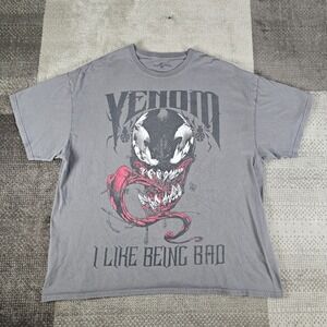 Venom‎ I Like Being Bad T-Shirt Men's Size 3XL Universal Studios Spider-Man Gray